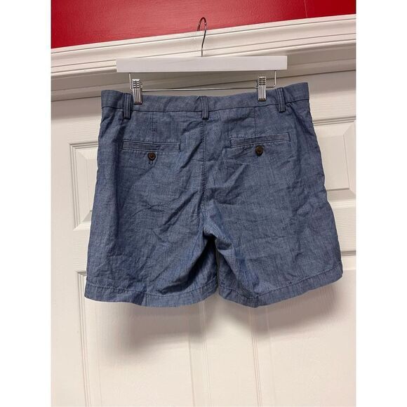 Banana Republic Dark Chambray Bermuda Shorts sz 10 EUC - Picture 3 of 5